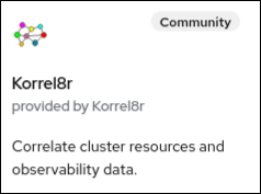 Korrel8r Community Tile